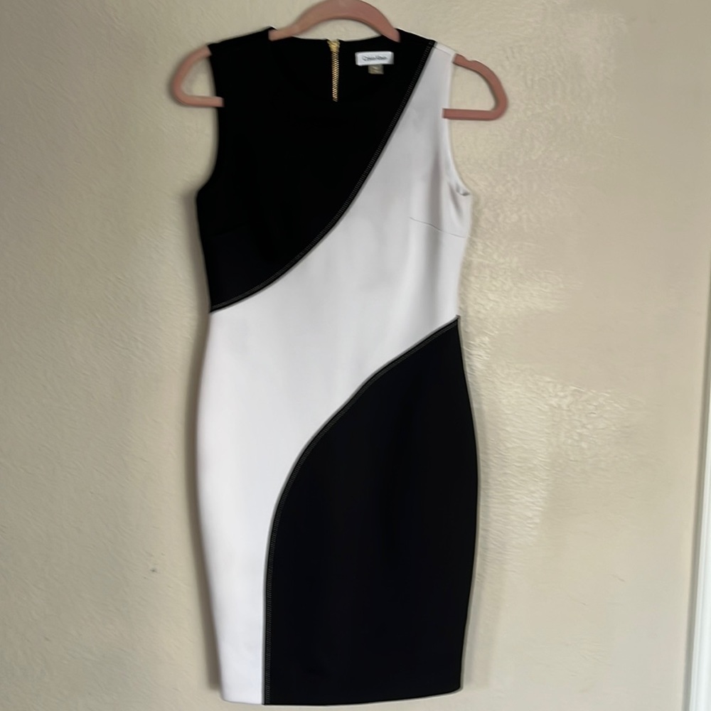 COPY - Black and white dress by Calvin Klein